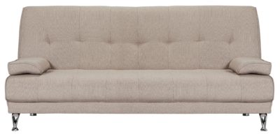Home - Sicily - 2 Seater Fabric Clic Clac - Sofa Bed - Natural